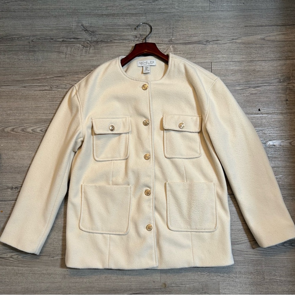 Rachel Zoe Cream Pea Coat